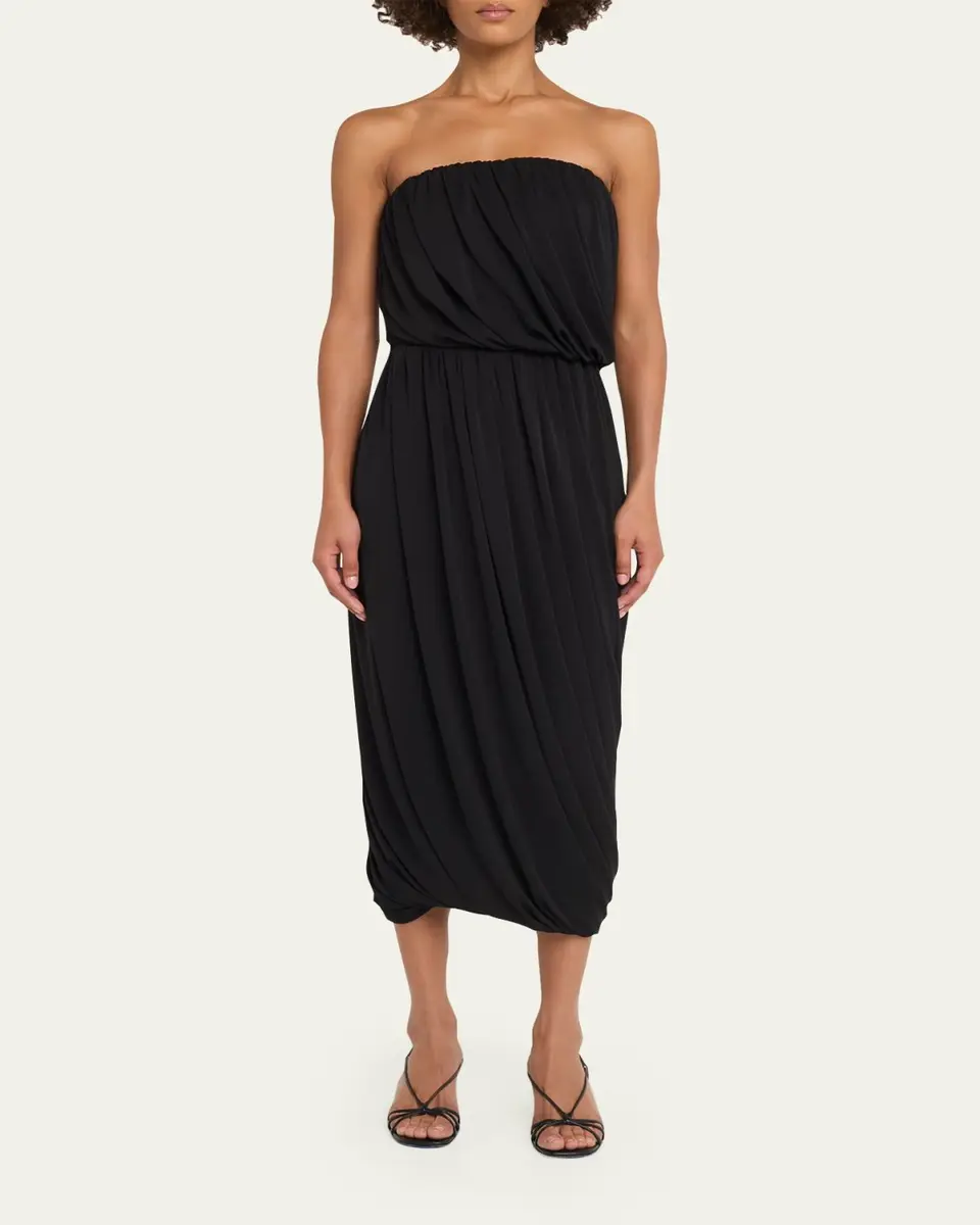 Cinq à Sept Calden Draped Midi Skirt | Thumbnail 2 Cinq à Sept Calden Draped Midi Skirt | Thumbnail 2
