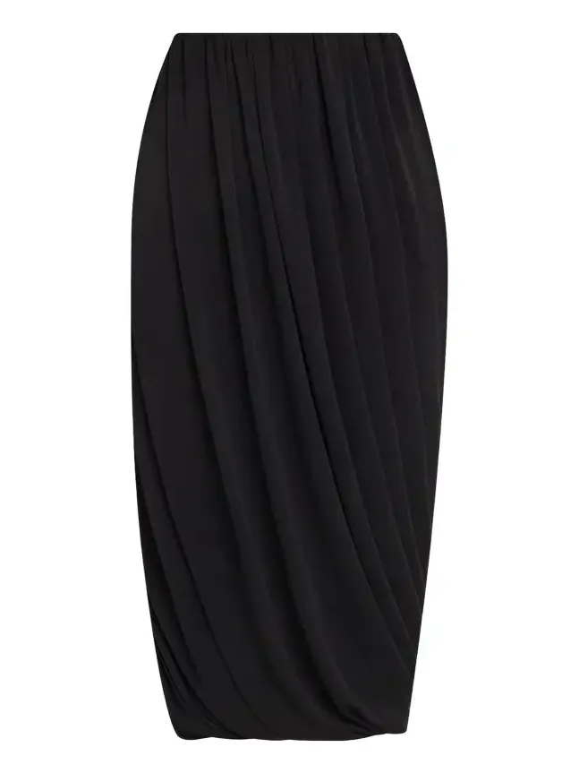 Calden Draped Midi Skirt