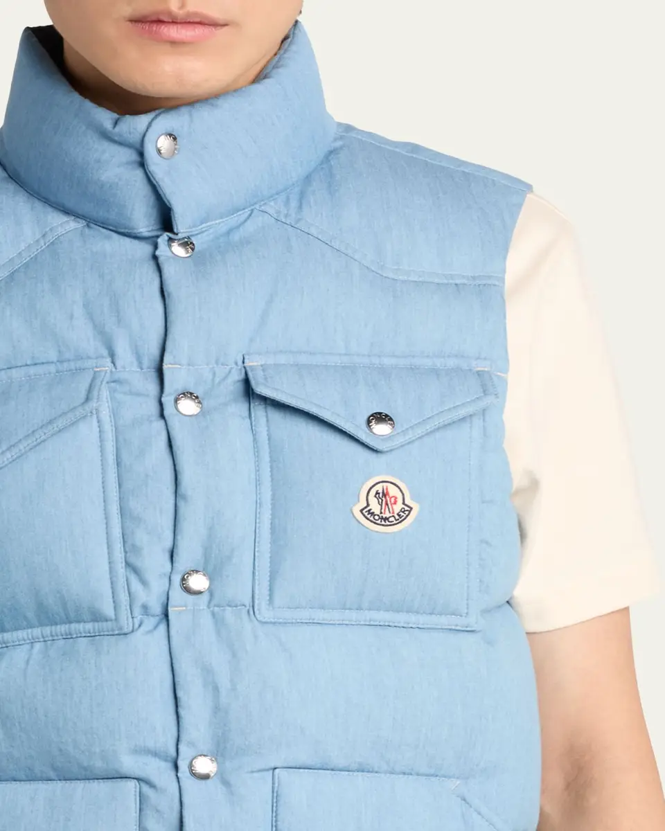 Moncler Men's Quilted Puffer Vest | Thumbnail 5 Moncler Men's Quilted Puffer Vest | Thumbnail 5