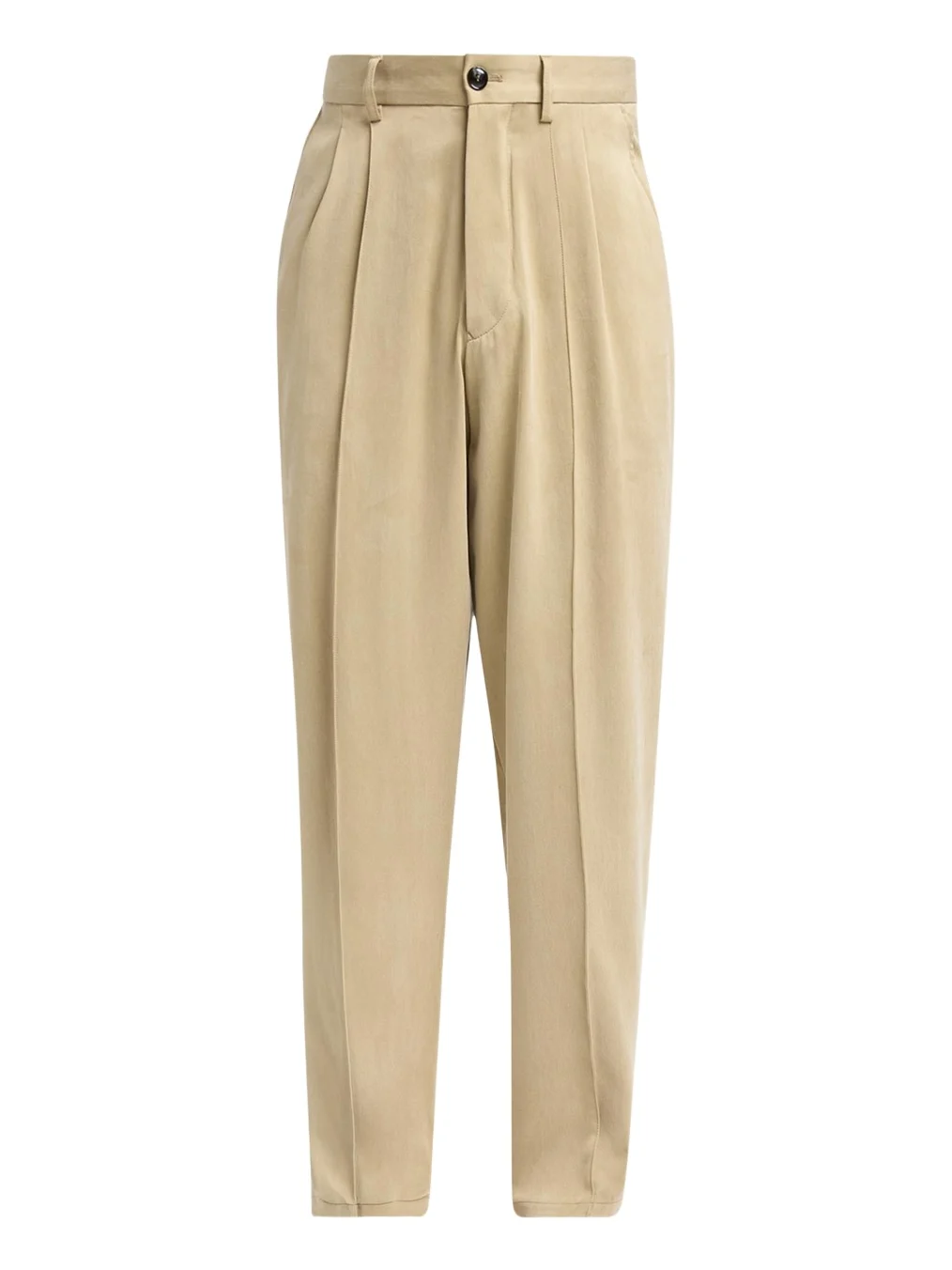 Giorgio Armani Men's Cotton and Lyocell Straight-Leg Pleated Trousers