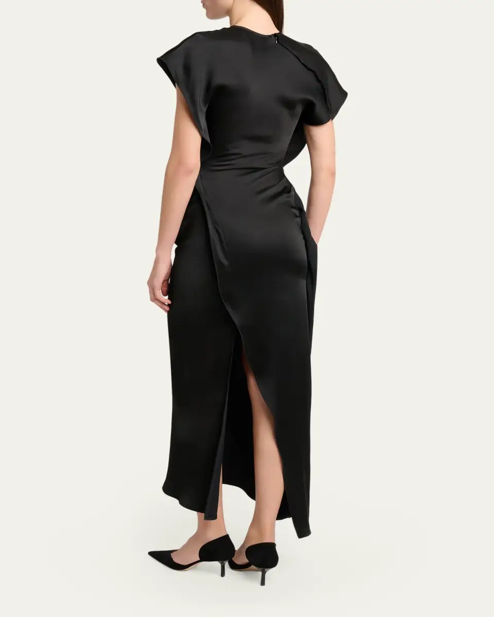 Victoria Beckham Victoria Midi Dress | Thumbnail 3 Victoria Beckham Victoria Midi Dress | Thumbnail 3