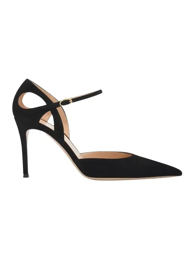 95mm Suede Pointed-Toe Pumps