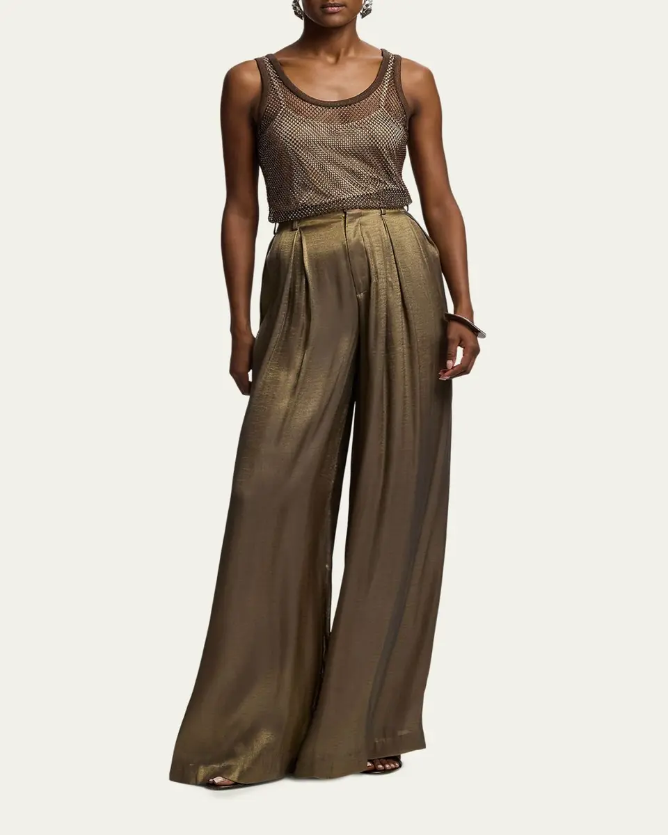 Ralph Lauren Collection Melony Embellished Mesh Tank Top | Thumbnail 2