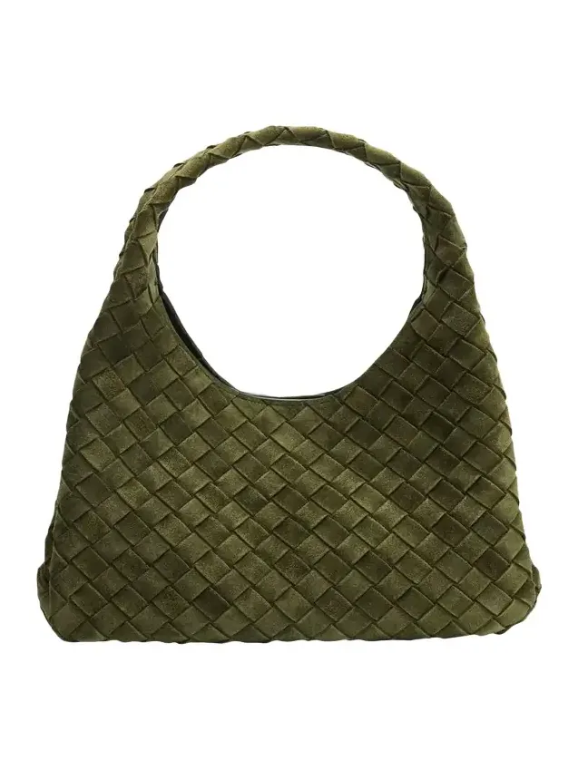 Campana Small Suede Top-Handle Bag