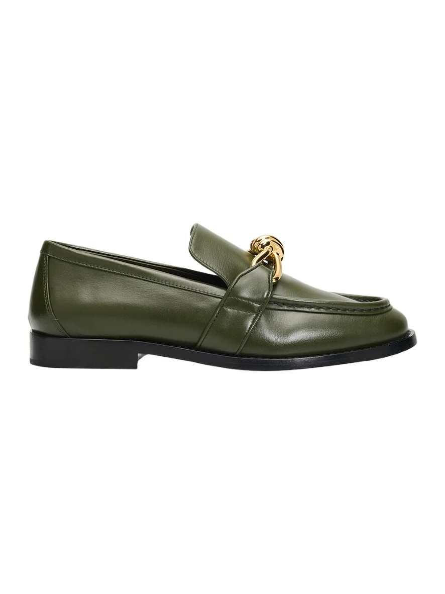 Astaire Metal-Knot Leather Loafers Astaire Metal-Knot Leather Loafers