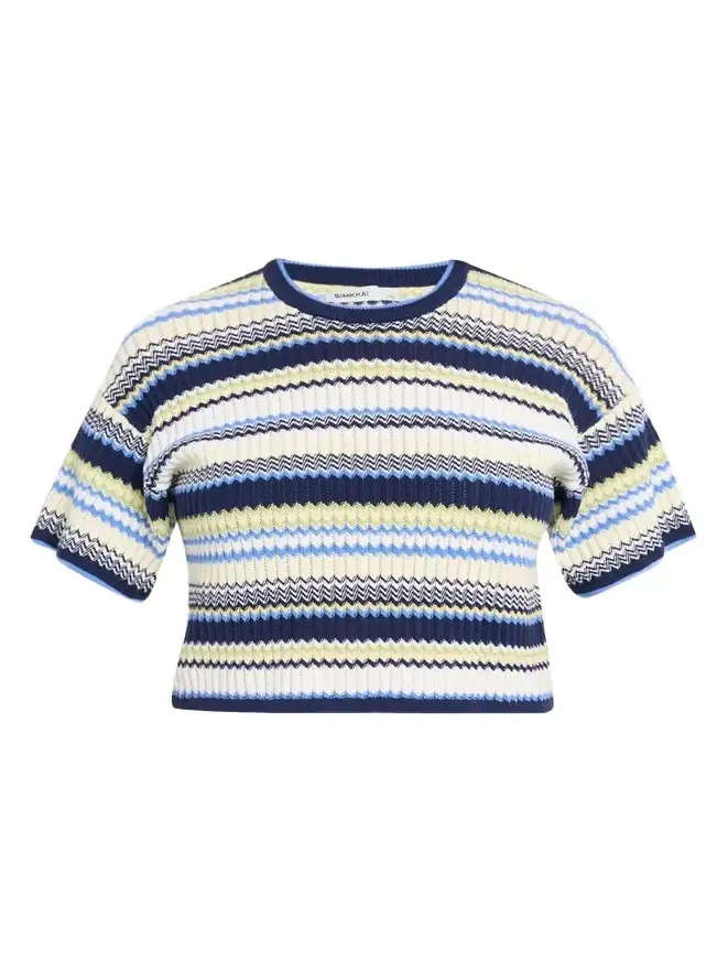 Tenley Short-Sleeve Knit Crop Top Tenley Short-Sleeve Knit Crop Top