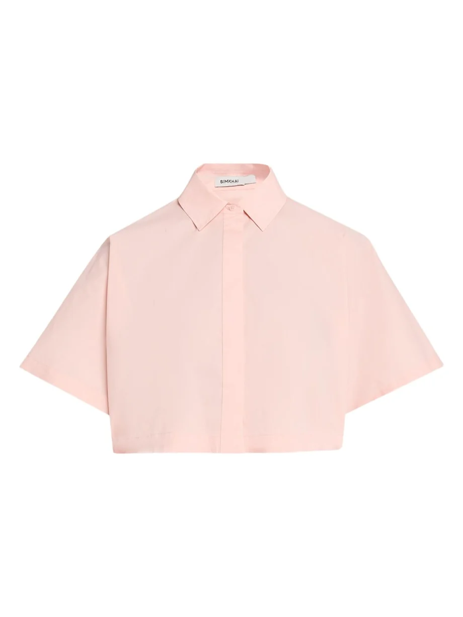 Blair Cropped Short-Sleeve Shirt Blair Cropped Short-Sleeve Shirt