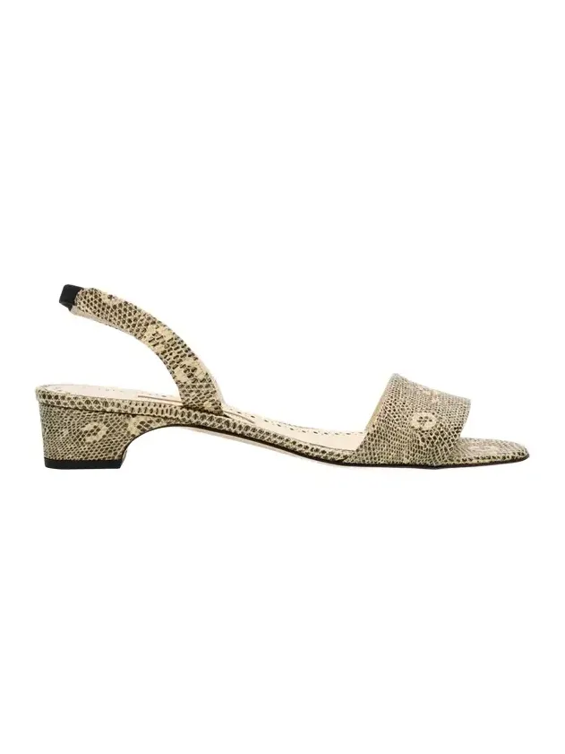 30mm Patobarnu Lizard-Print Leather Slingback Sandals 30mm Patobarnu Lizard-Print Leather Slingback Sandals