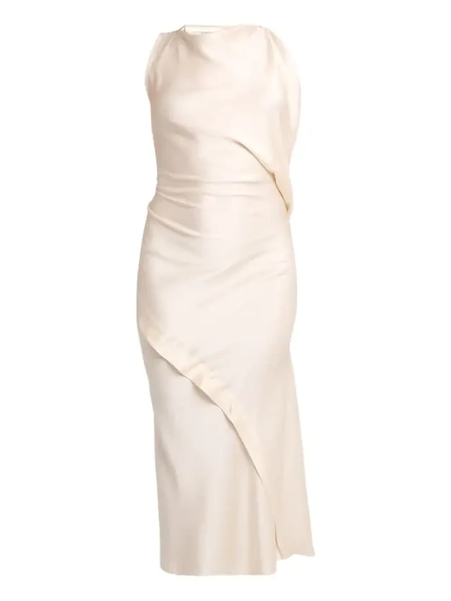 Sleeveless Draped Dress