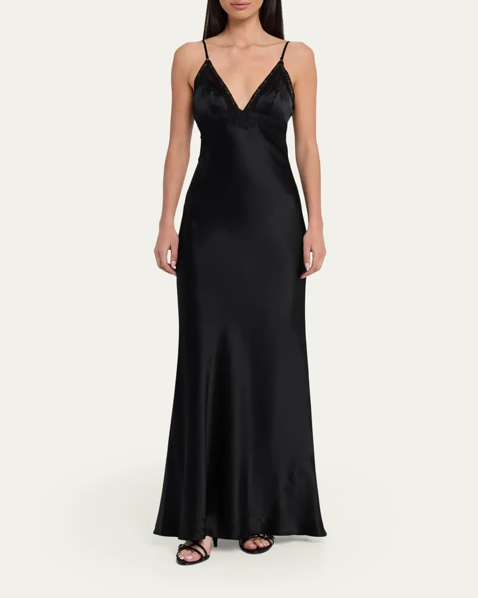 L'Agence Elsa Silk Gown | Thumbnail 2 L'Agence Elsa Silk Gown | Thumbnail 2