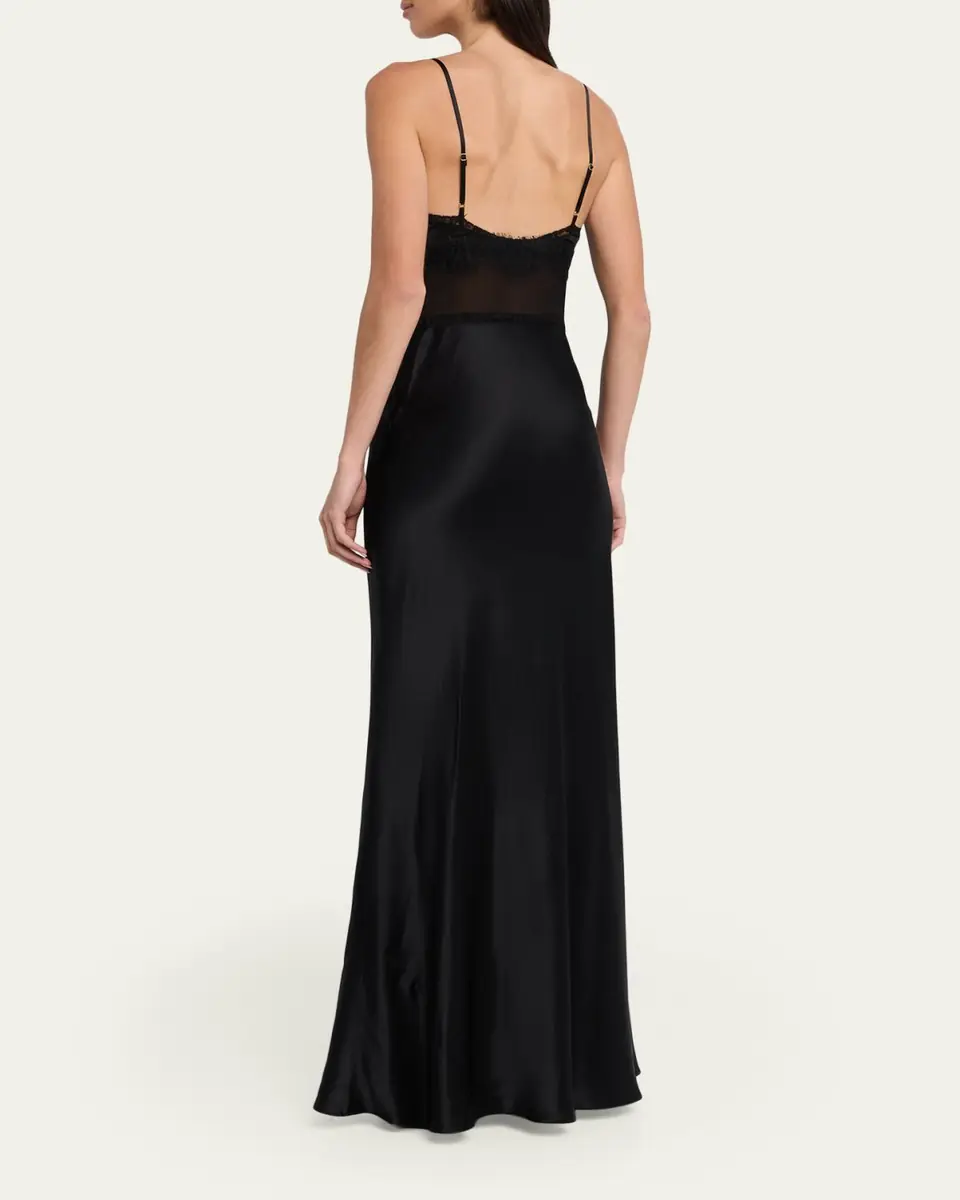 L'Agence Elsa Silk Gown | Thumbnail 3 L'Agence Elsa Silk Gown | Thumbnail 3