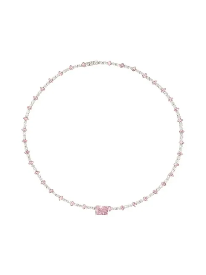 Milo Rhodium Vermeil Cubic Zirconia Tennis Necklace Milo Rhodium Vermeil Cubic Zirconia Tennis Necklace