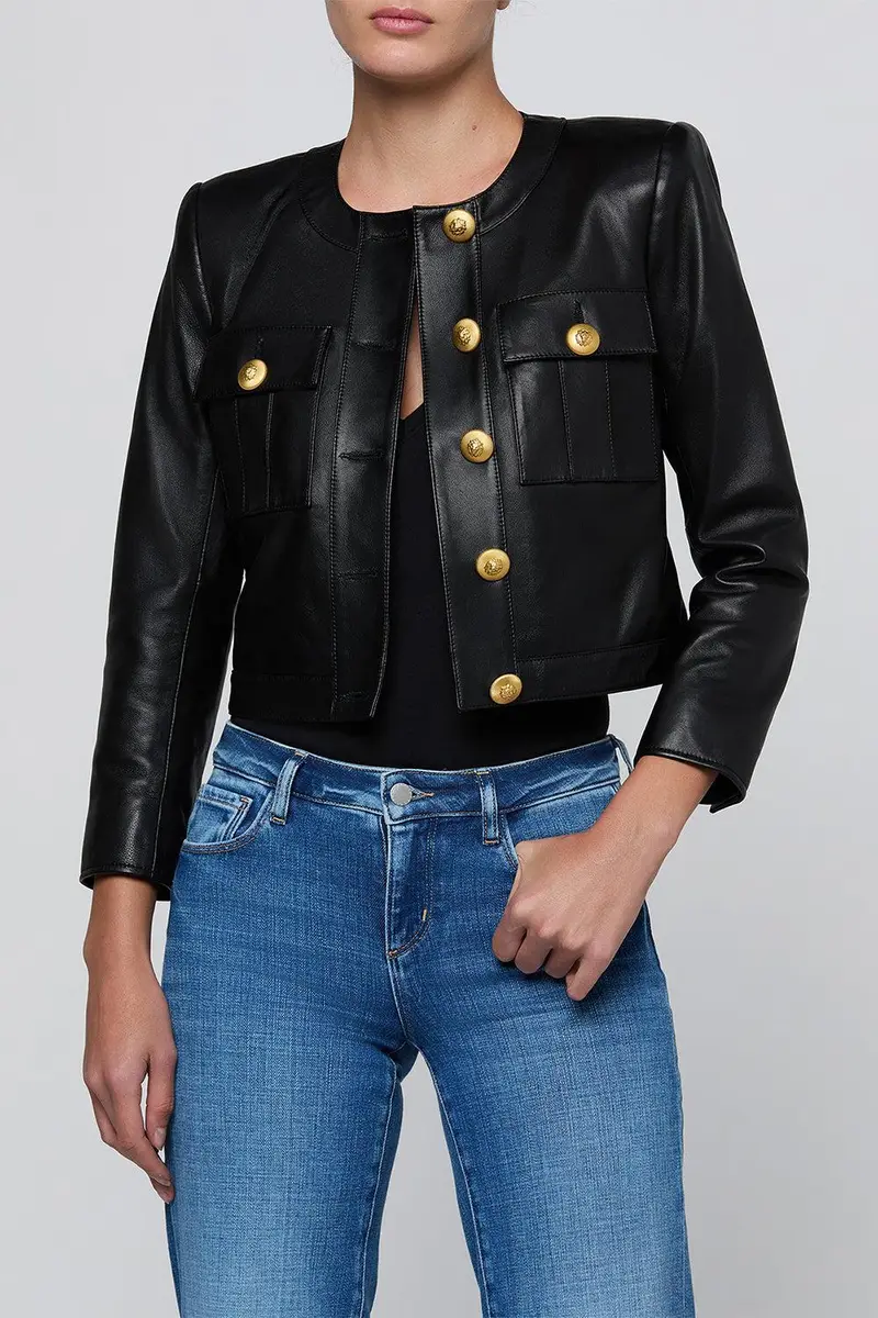 L'Agence Deidra Collarless Jacket | Thumbnail 2