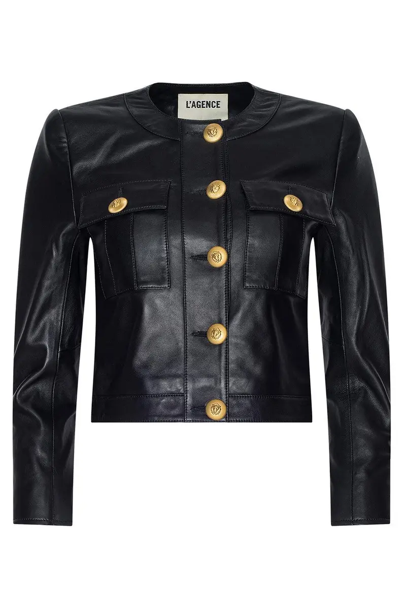 L'Agence Deidra Collarless Jacket | Image 1 L'Agence Deidra Collarless Jacket | Image 1