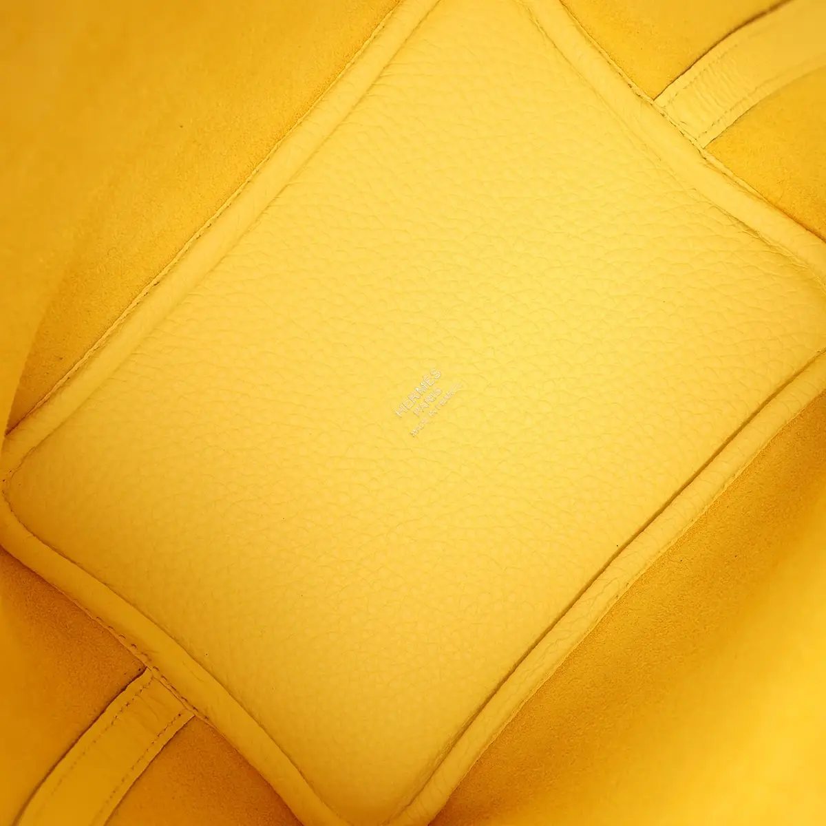 HERMÈS Hermes Picotin Lock Eclat 18 Limoncello Clemence and Orange Swift Palladium Hardware | Thumbnail 7 HERMÈS Hermes Picotin Lock Eclat 18 Limoncello Clemence and Orange Swift Palladium Hardware | Thumbnail 7