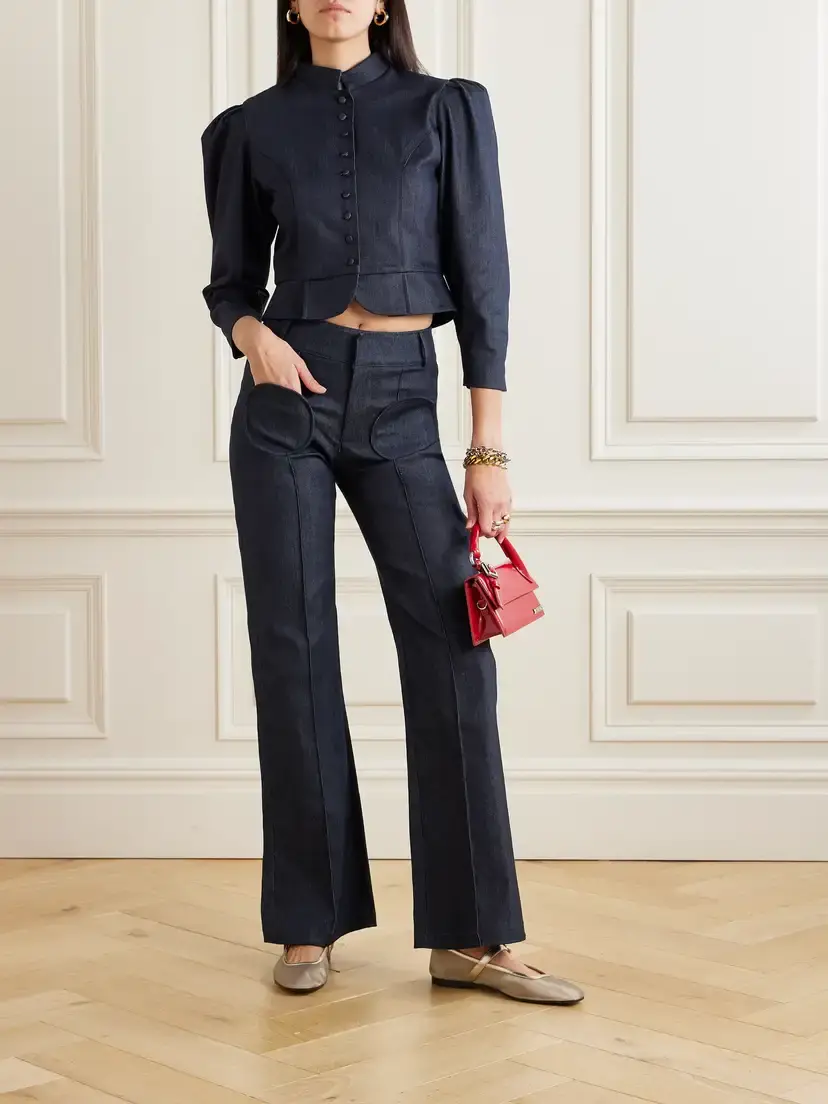 DESTREE Amoako Denim Peplum Jacket | Thumbnail 2 DESTREE Amoako Denim Peplum Jacket | Thumbnail 2