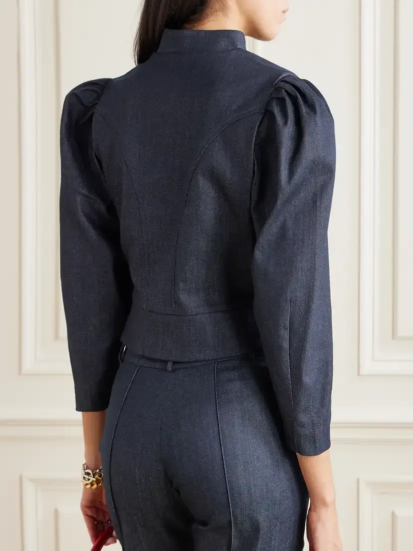 DESTREE Amoako Denim Peplum Jacket | Thumbnail 3 DESTREE Amoako Denim Peplum Jacket | Thumbnail 3