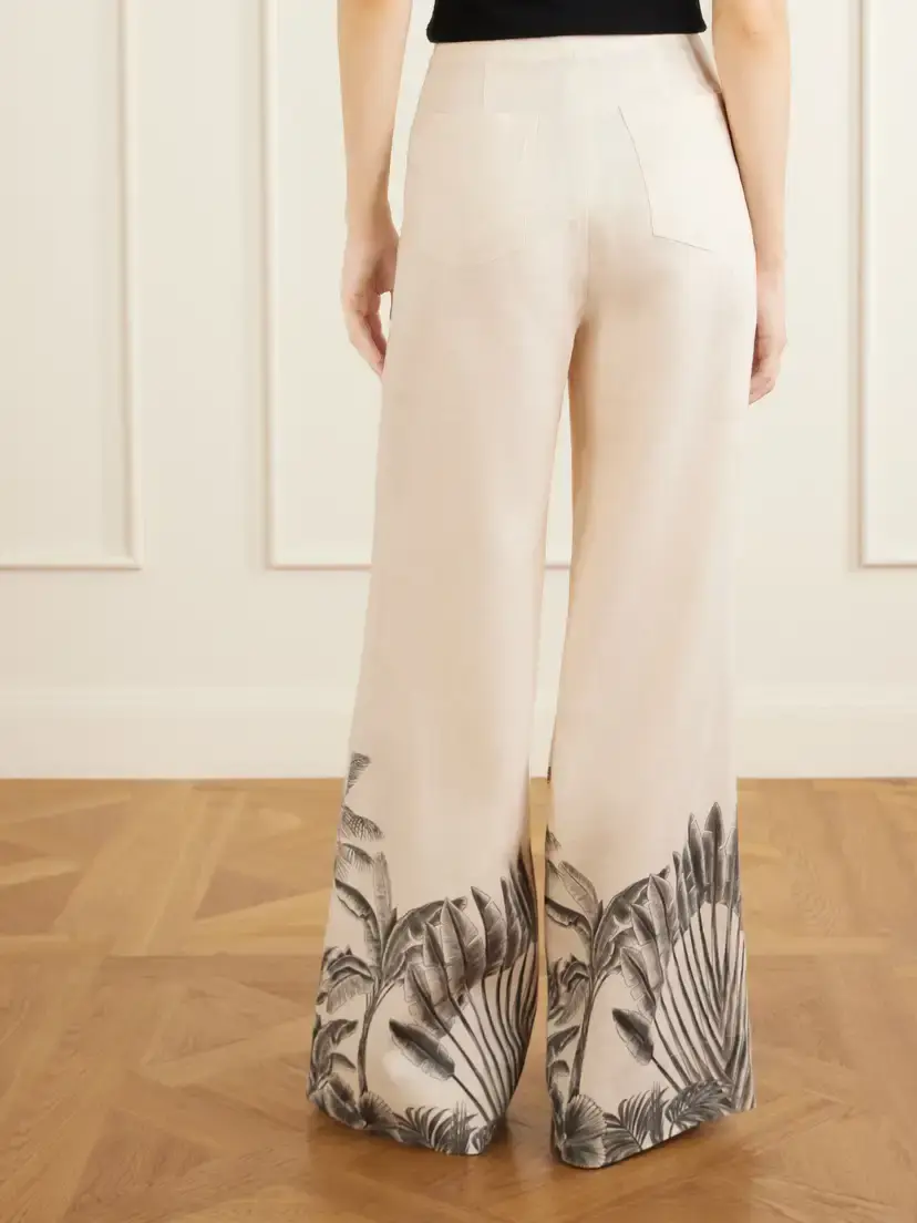 ANDRES OTALORA Voz De Calma Printed Linen Wide-leg Pants | Thumbnail 3 ANDRES OTALORA Voz De Calma Printed Linen Wide-leg Pants | Thumbnail 3