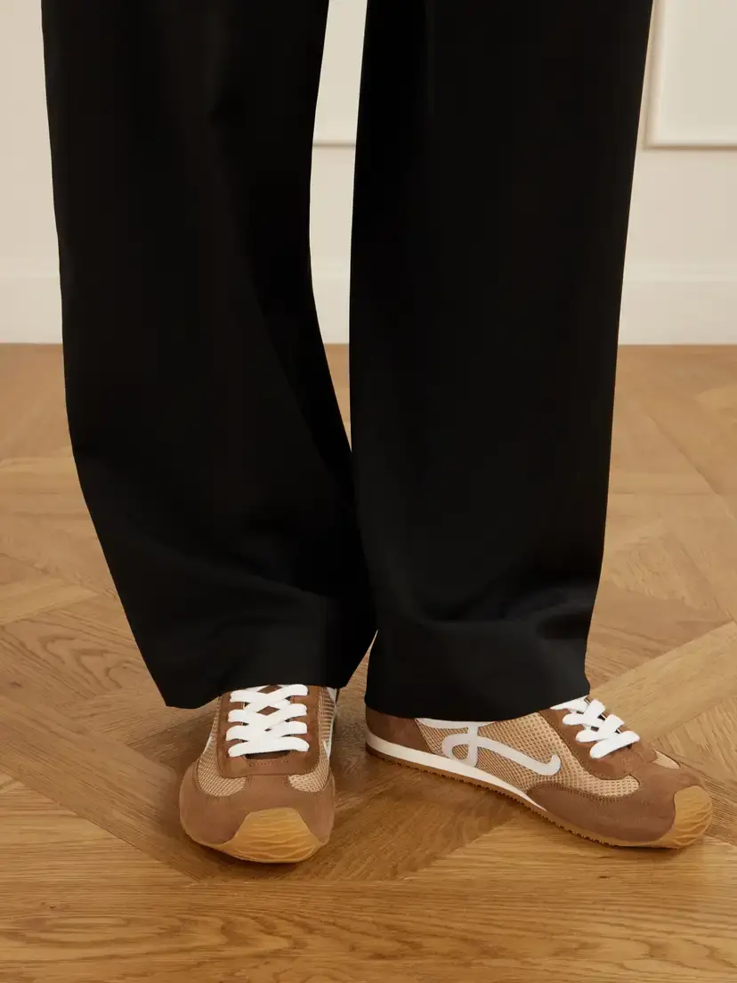Loewe Ballet Runner 2.0 Logo-appliquéd Suede-trimmed Mesh Sneakers | Thumbnail 2
