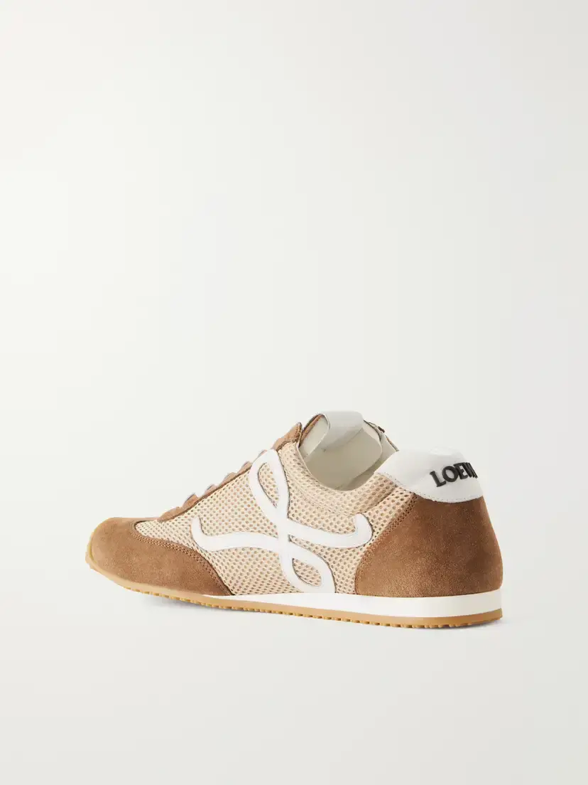 Loewe Ballet Runner 2.0 Logo-appliquéd Suede-trimmed Mesh Sneakers | Thumbnail 3