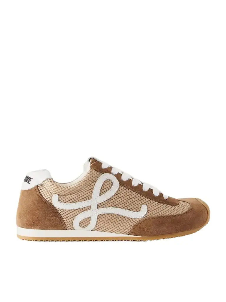 Loewe Ballet Runner 2.0 Logo-appliquéd Suede-trimmed Mesh Sneakers | Image 1 Loewe Ballet Runner 2.0 Logo-appliquéd Suede-trimmed Mesh Sneakers | Image 1