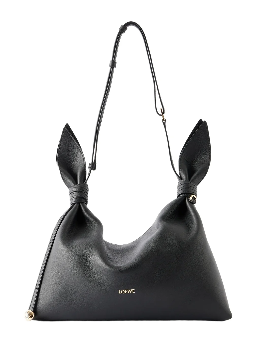 Loewe Scarf Medium Knot-detailed Leather Shoulder Bag