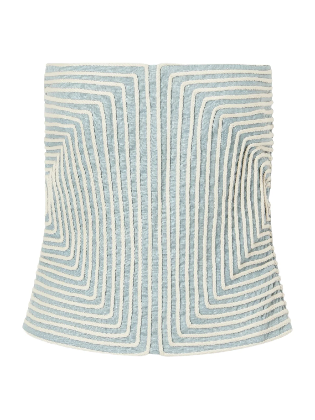 Nyota Alma Embroidered Linen And Cotton-blend Bustier Top Nyota Alma Embroidered Linen And Cotton-blend Bustier Top