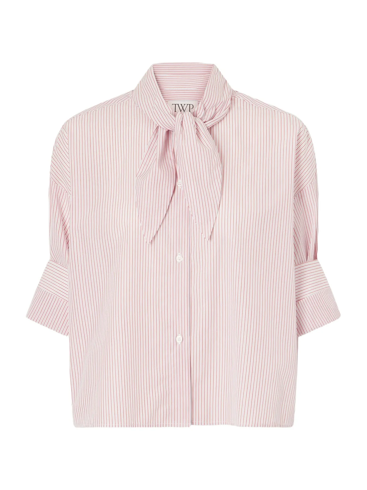 TWP Tie One On Striped Cotton-poplin Shirt
