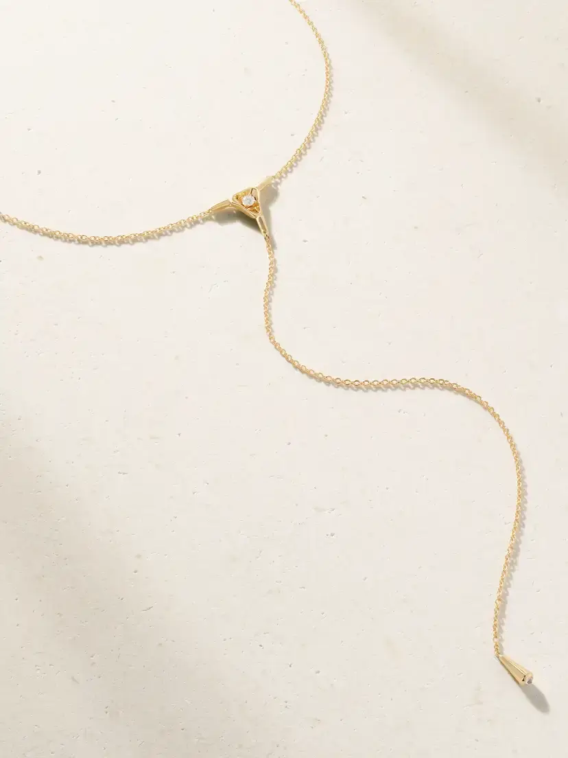 Nikos Koulis 18-karat Gold Diamond Necklace | Thumbnail 4 Nikos Koulis 18-karat Gold Diamond Necklace | Thumbnail 4