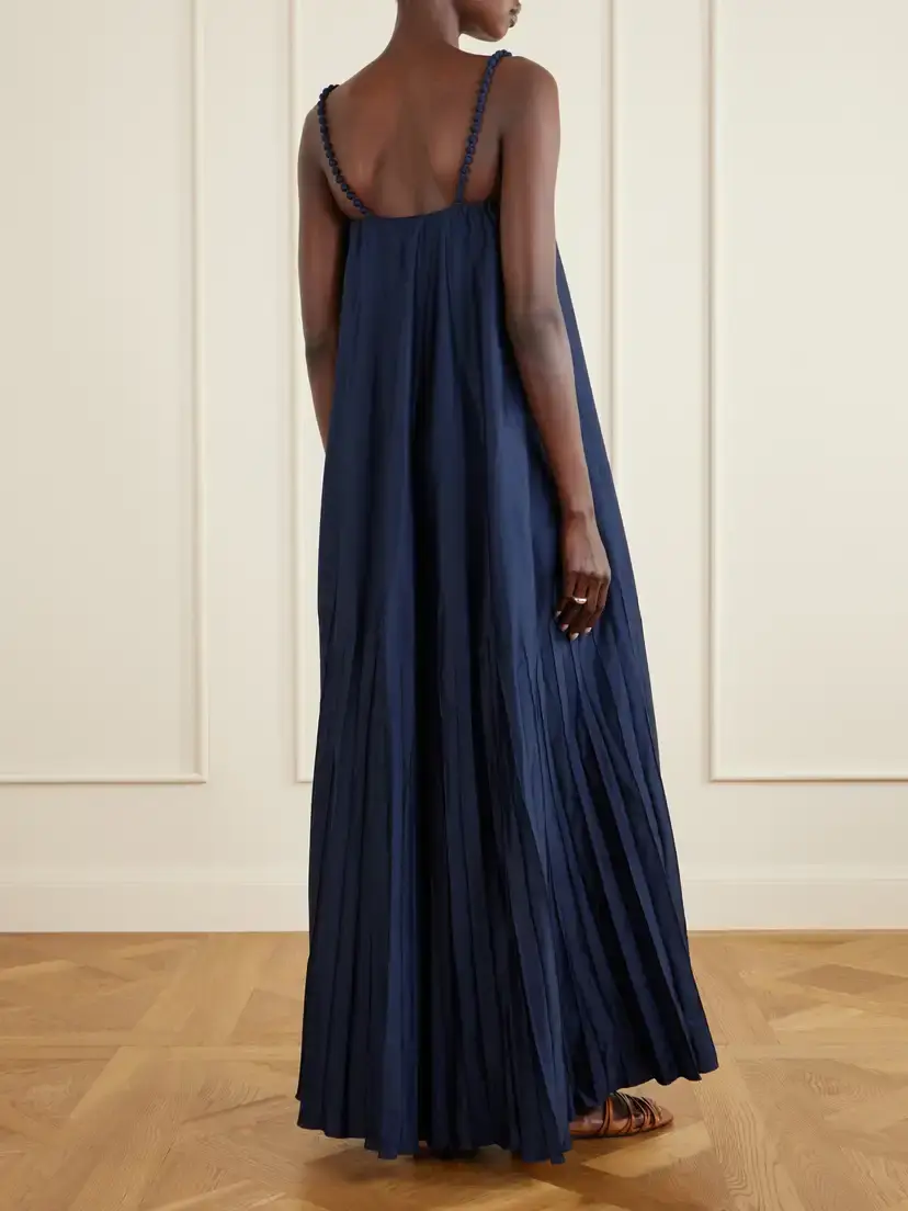 ANDRES OTALORA Asali Contigo Cotton-poplin Maxi Dress | Thumbnail 3