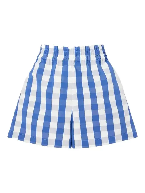 Marta Ferri Picnic Checked Cotton-blend Vichy Shorts