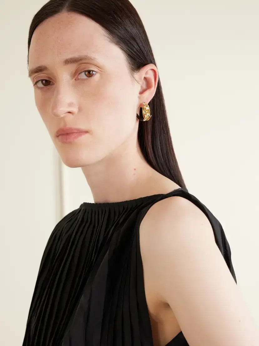 Nikos Koulis Look 18-karat Gold, Enamel And Diamond Earrings | Thumbnail 4 Nikos Koulis Look 18-karat Gold, Enamel And Diamond Earrings | Thumbnail 4