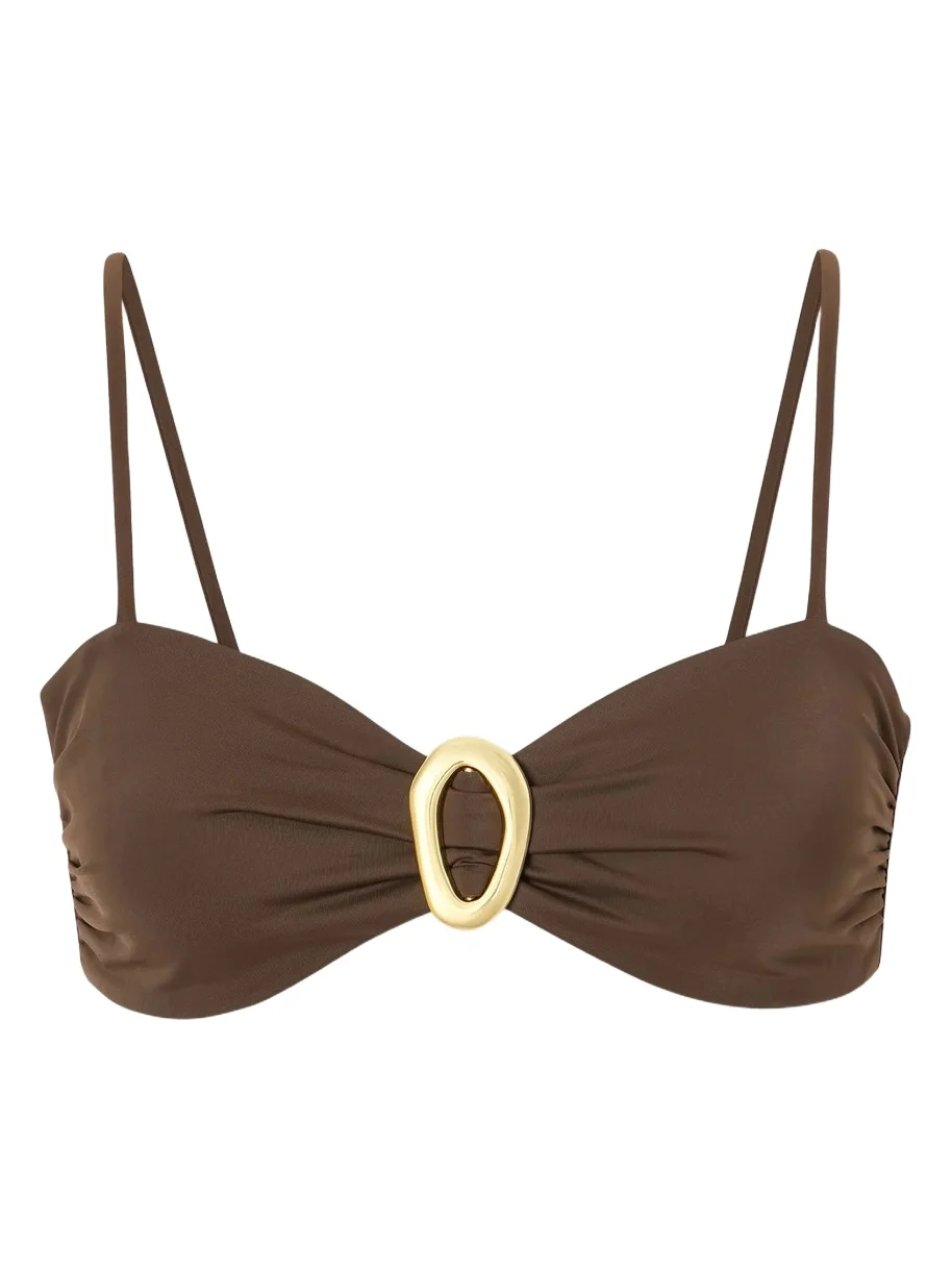 Cabo Verde Embellished Bikini Top