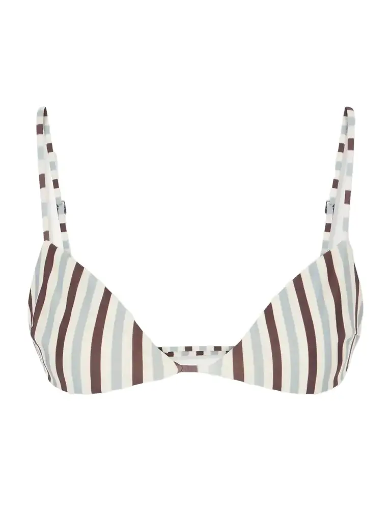 Haight Vitoria Striped Triangle Bikini Top | Image 1 Haight Vitoria Striped Triangle Bikini Top | Image 1