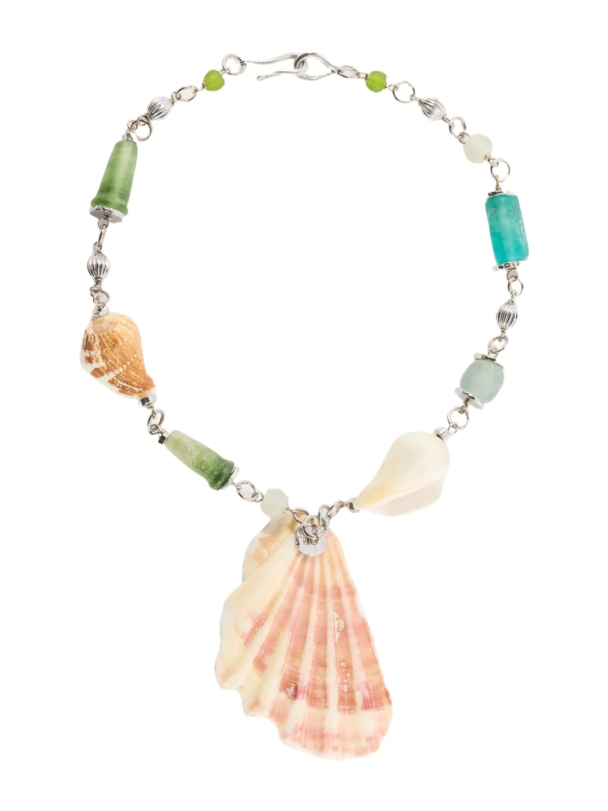 TOHUM Samsara Sterling Silver And Seashell Beaded Necklace