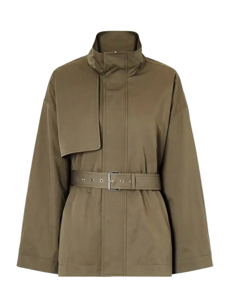 Frame The Short Field Belted Cotton-twill Jacket | Image 1 Frame The Short Field Belted Cotton-twill Jacket | Image 1
