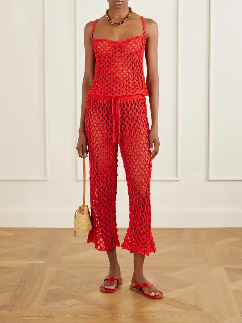 Haight Clara Crocheted Straight-leg Pants | Thumbnail 2 Haight Clara Crocheted Straight-leg Pants | Thumbnail 2