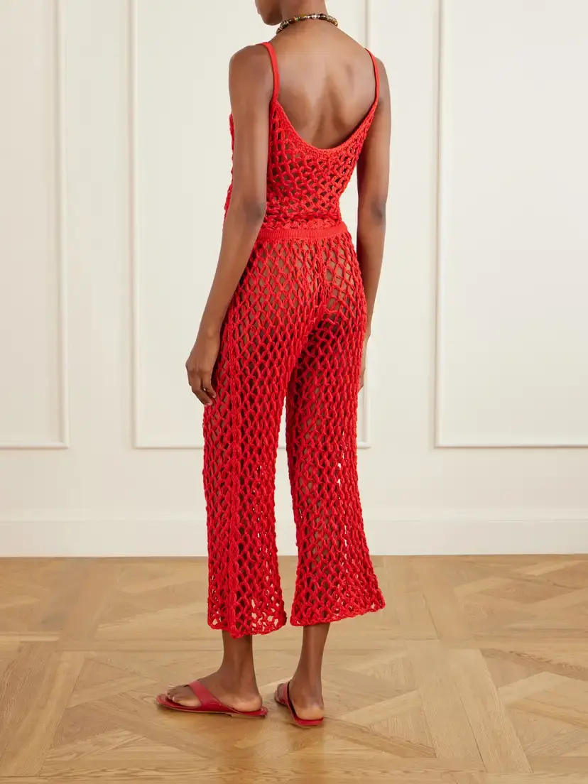 Haight Clara Crocheted Straight-leg Pants | Thumbnail 3 Haight Clara Crocheted Straight-leg Pants | Thumbnail 3
