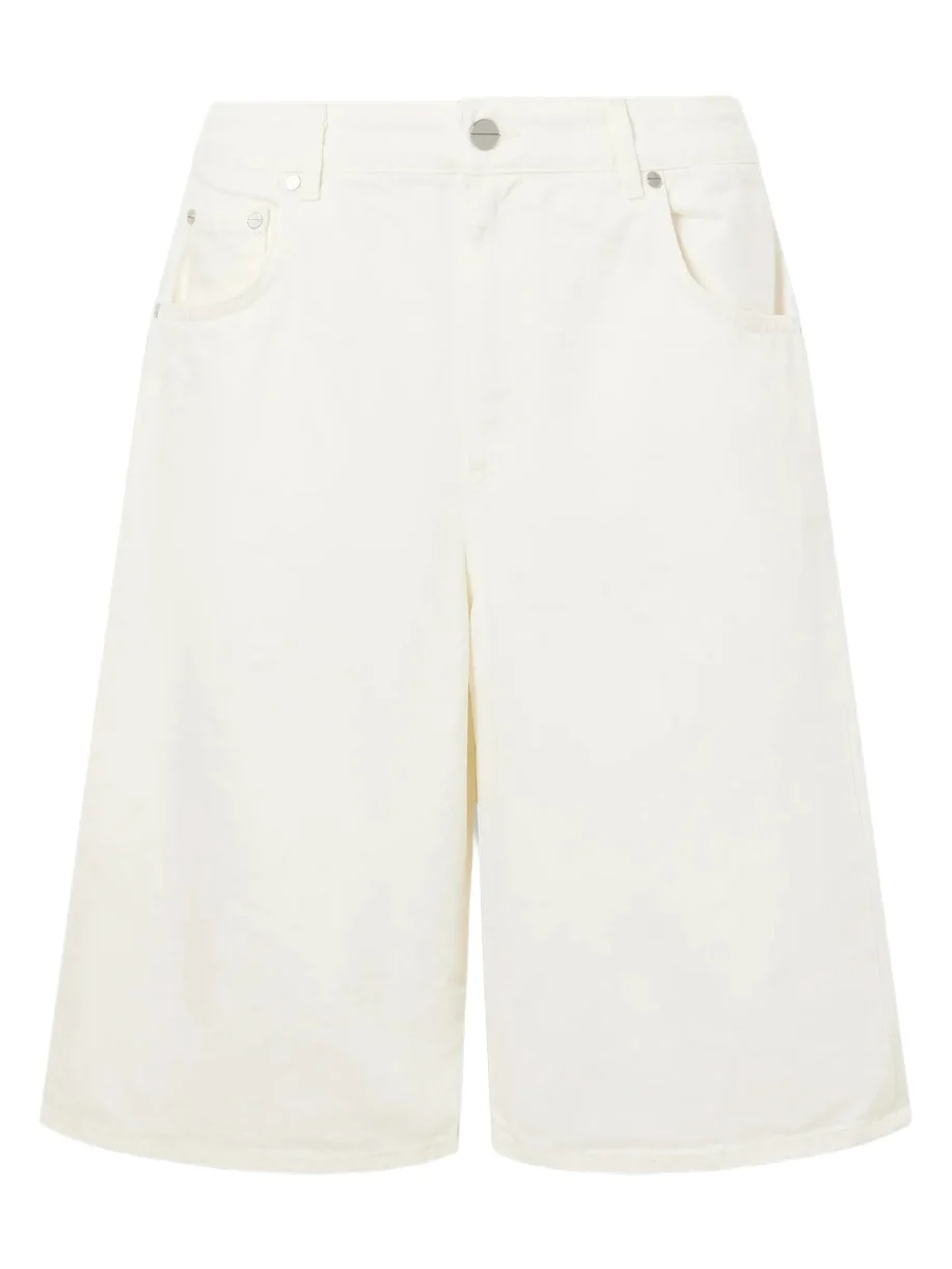 Boxy Relaxed Mid-rise Wide-leg Denim Shorts Boxy Relaxed Mid-rise Wide-leg Denim Shorts