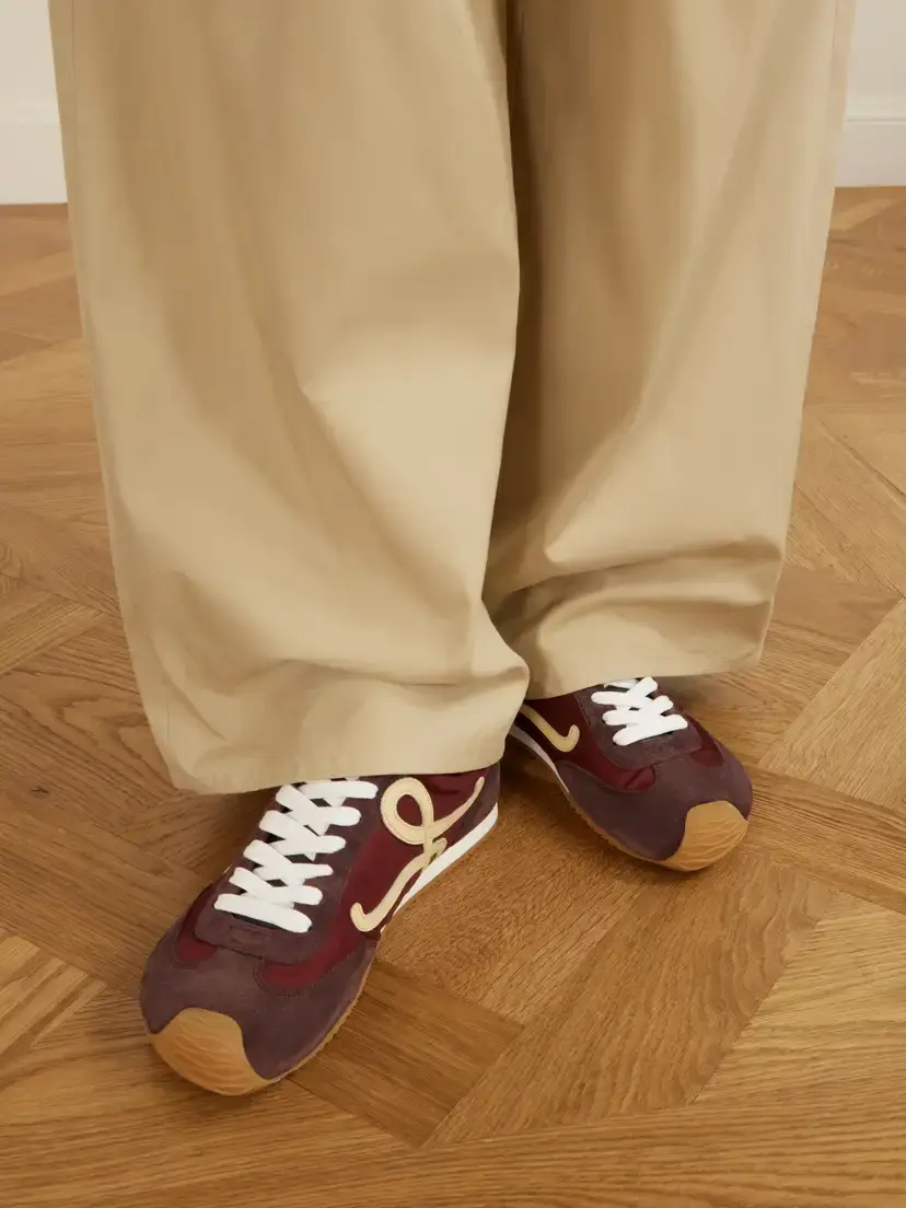 Loewe Ballet Runner 2.0 Logo-appliquéd Suede-trimmed Shell Sneakers | Thumbnail 2 Loewe Ballet Runner 2.0 Logo-appliquéd Suede-trimmed Shell Sneakers | Thumbnail 2