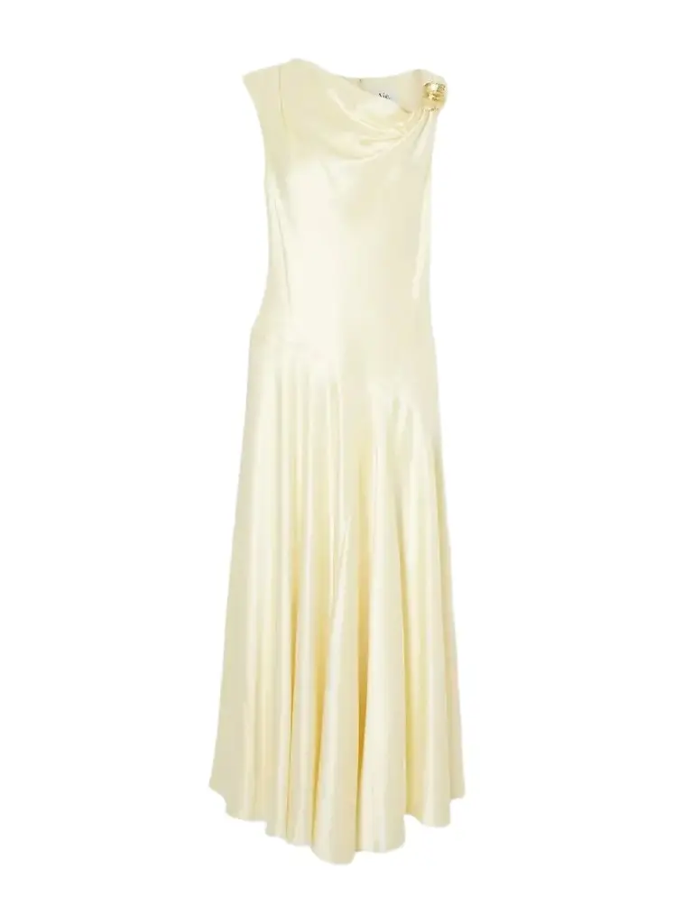 Aje Siren Embellished Satin Maxi Dress | Image 1 Aje Siren Embellished Satin Maxi Dress | Image 1