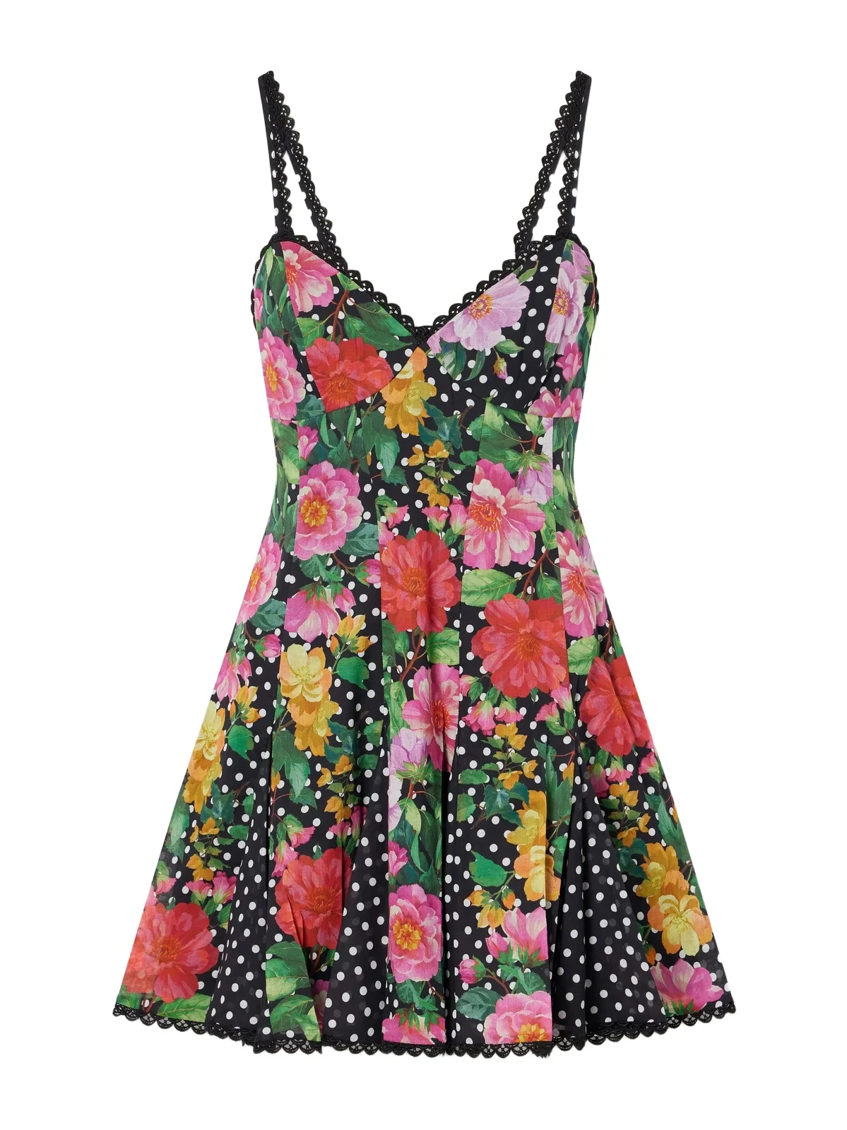 Rosela Floral-print Cotton-blend Mini Dress