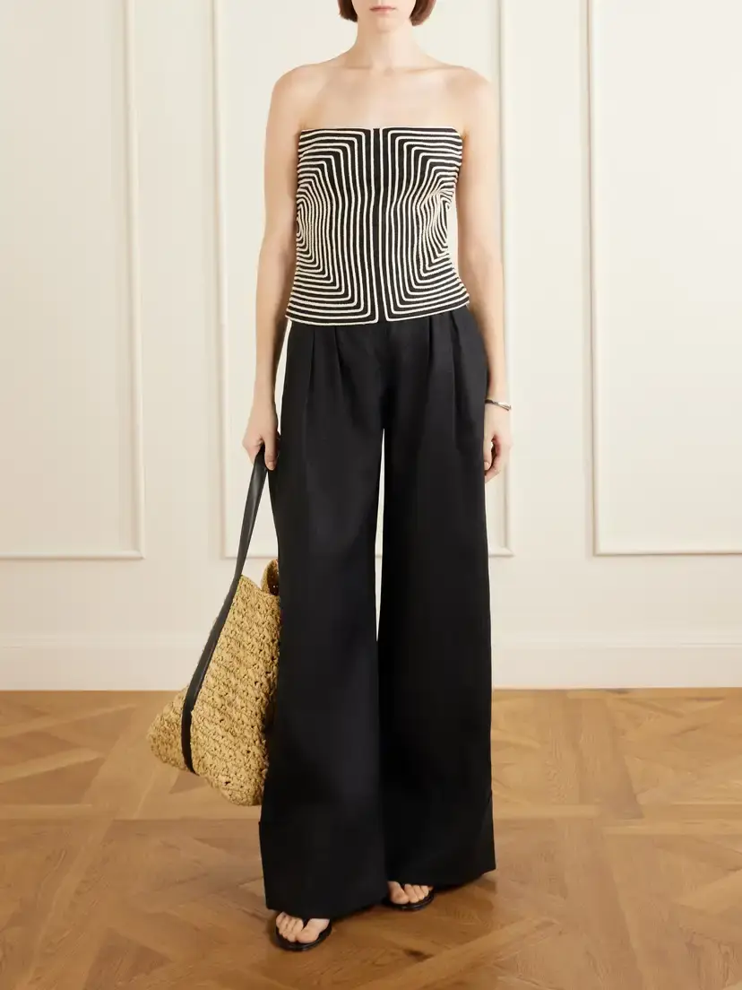 ANDRES OTALORA La Promesa Linen Wide-leg Pants | Thumbnail 2 ANDRES OTALORA La Promesa Linen Wide-leg Pants | Thumbnail 2