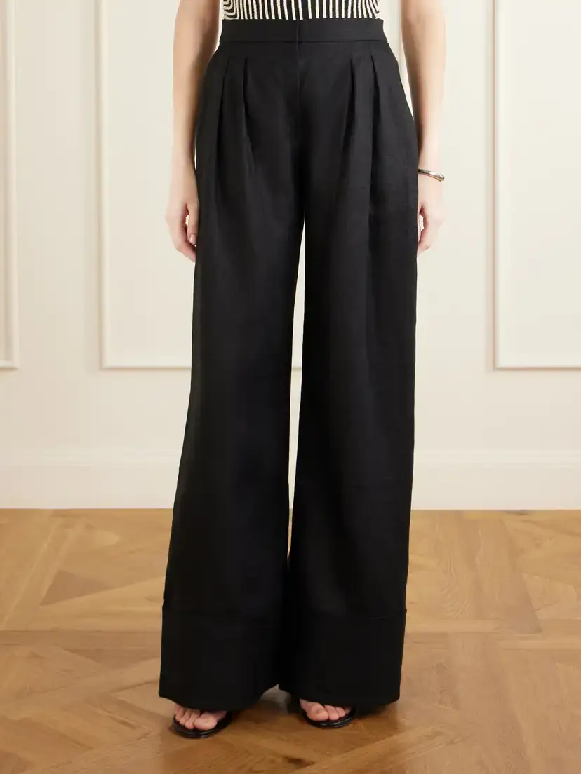 ANDRES OTALORA La Promesa Linen Wide-leg Pants | Thumbnail 3 ANDRES OTALORA La Promesa Linen Wide-leg Pants | Thumbnail 3