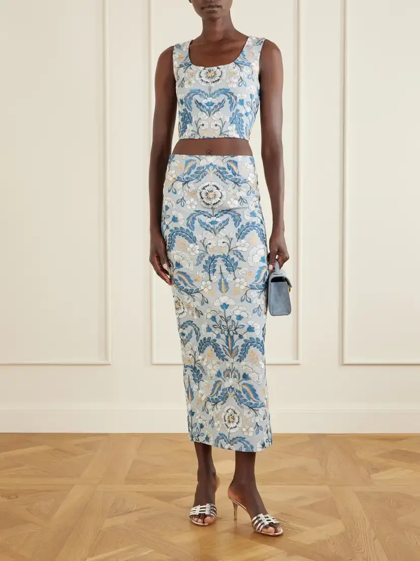 Marta Ferri Embroidered Woven Blouse | Thumbnail 2 Marta Ferri Embroidered Woven Blouse | Thumbnail 2