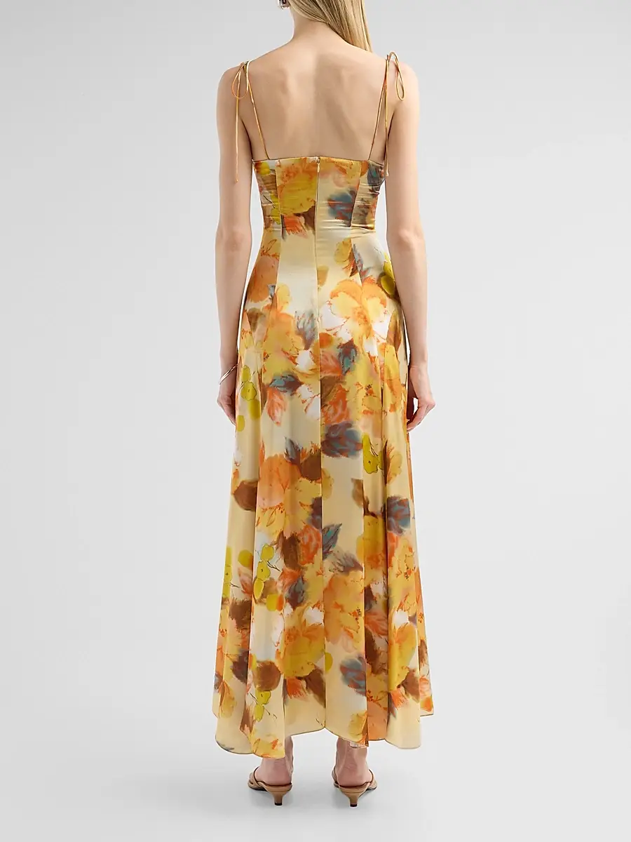 Cinq à Sept Women's Betty Watercolor Floral Maxi Dress | Thumbnail 3 Cinq à Sept Women's Betty Watercolor Floral Maxi Dress | Thumbnail 3