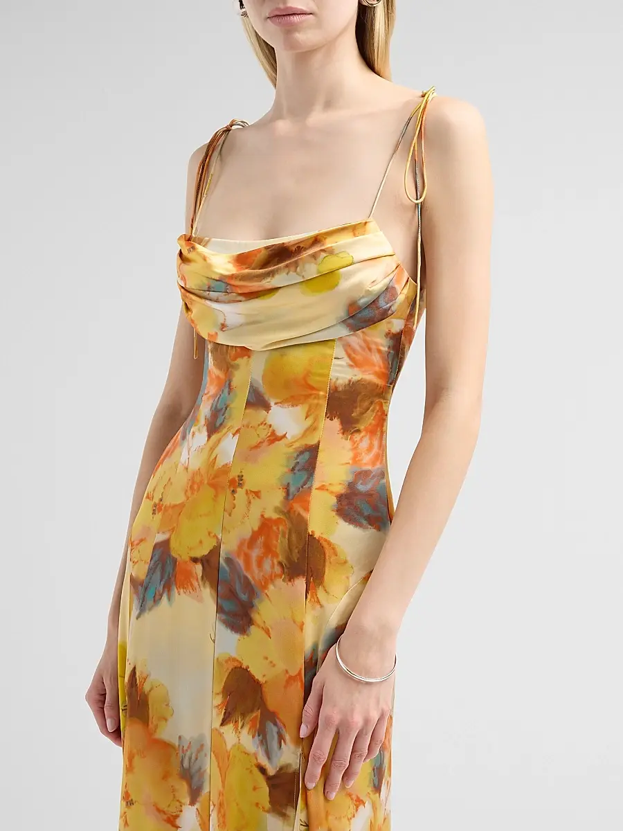 Cinq à Sept Women's Betty Watercolor Floral Maxi Dress | Thumbnail 5 Cinq à Sept Women's Betty Watercolor Floral Maxi Dress | Thumbnail 5