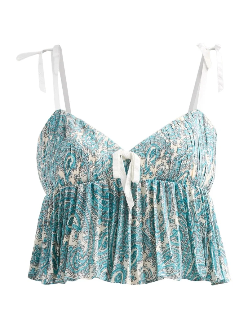 Women's Hendrix Paisley Orianna Crop Top