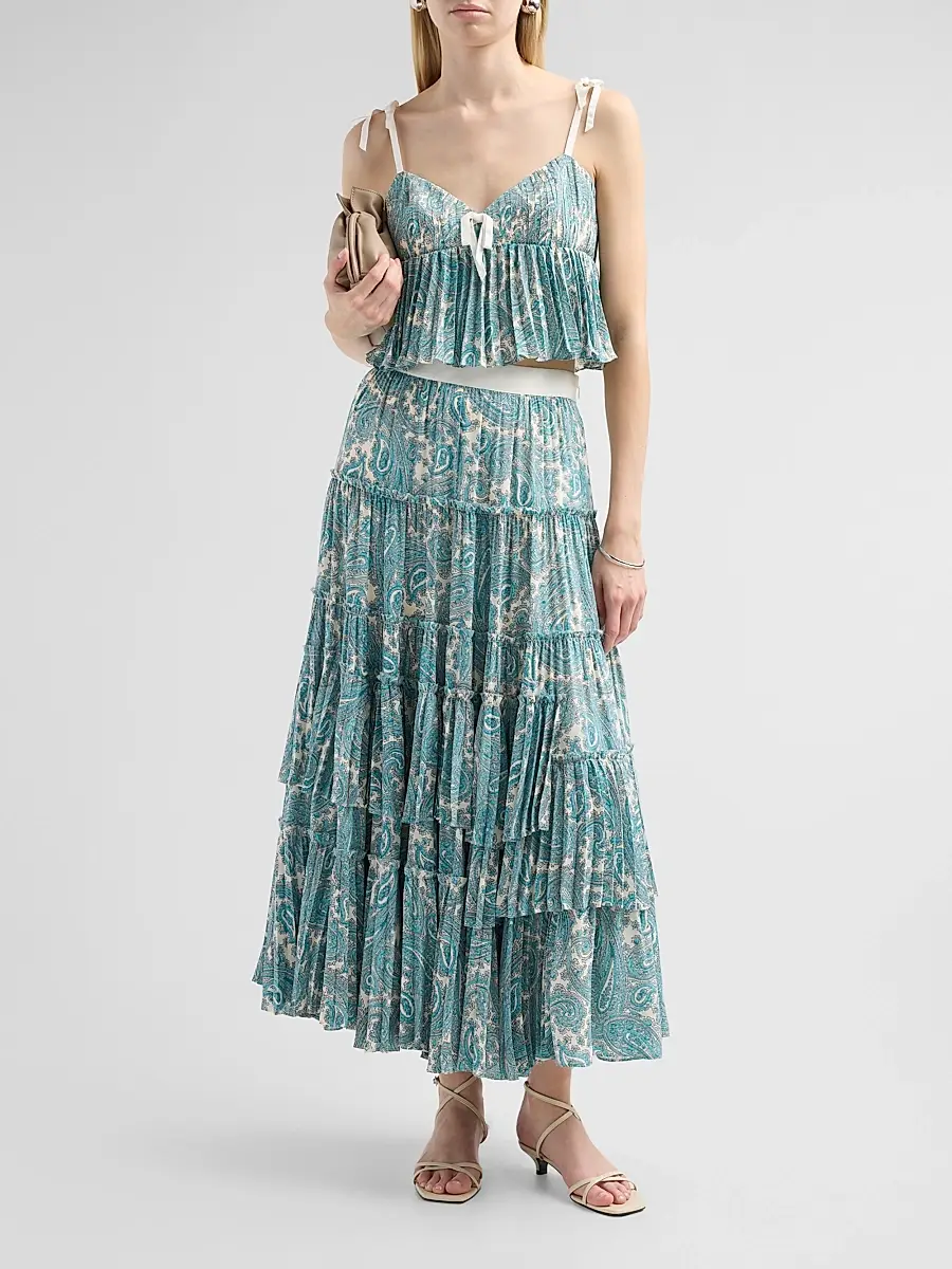 Cinq à Sept Women's Hendrix Paisley Orianna Maxi Skirt | Thumbnail 2