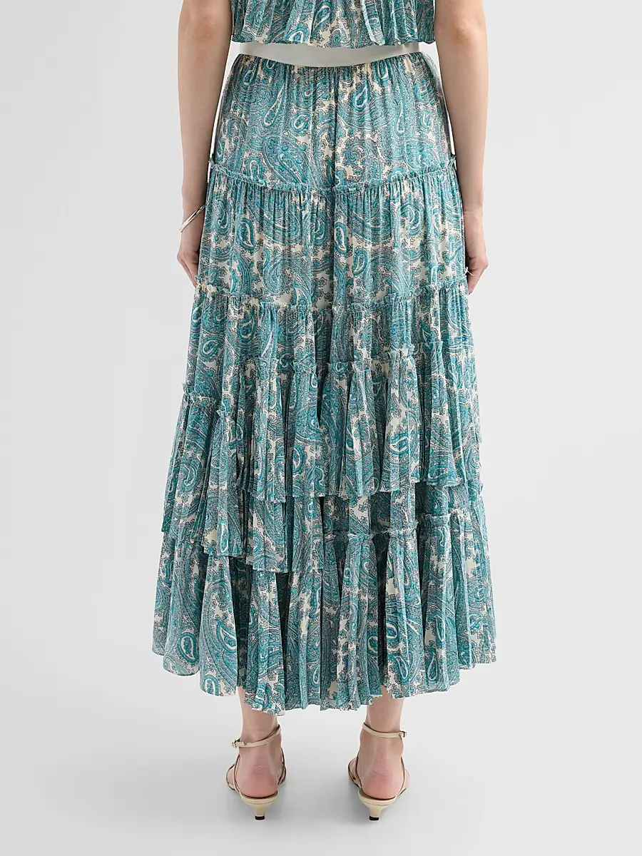 Cinq à Sept Women's Hendrix Paisley Orianna Maxi Skirt | Thumbnail 3